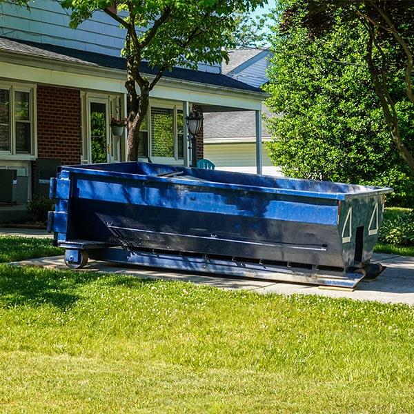 we offer pick-up services for our residential dumpsters